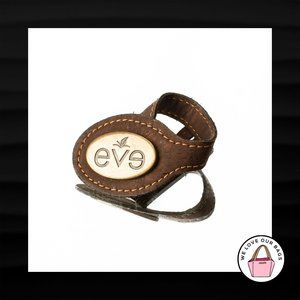 EVE CORK BROWN LOOP STRAP & GOLD METAL KEY FOB BAG